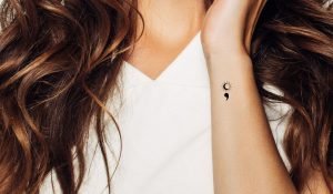 Sun Semicolon Tattoos