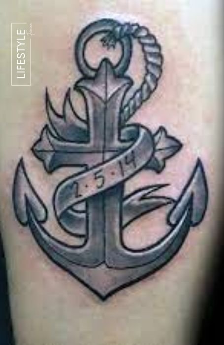 Anchor Cross Tattoo