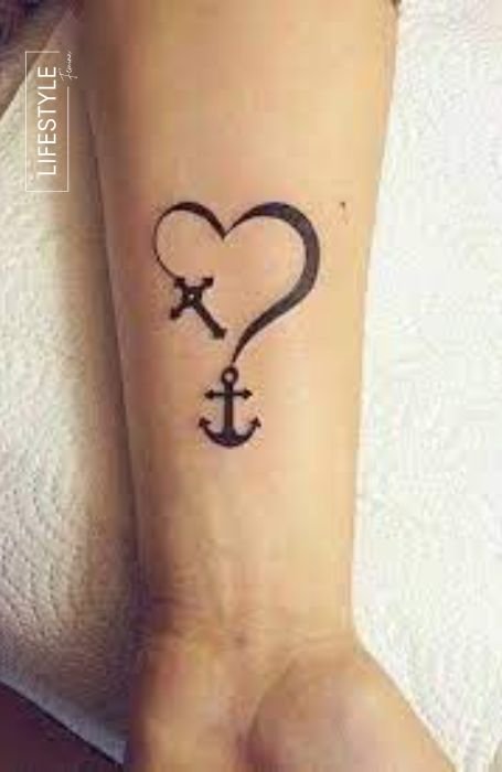 Anchor Heart Tattoo