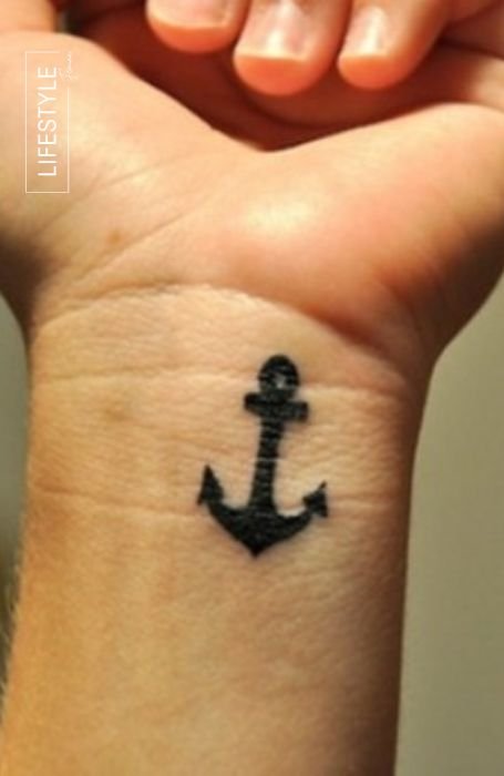 Anchor Wrist Tattoo