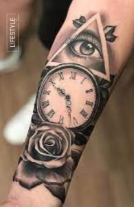 Anchor and Eye Tattoo