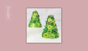 Button Colorful Christmas Trees