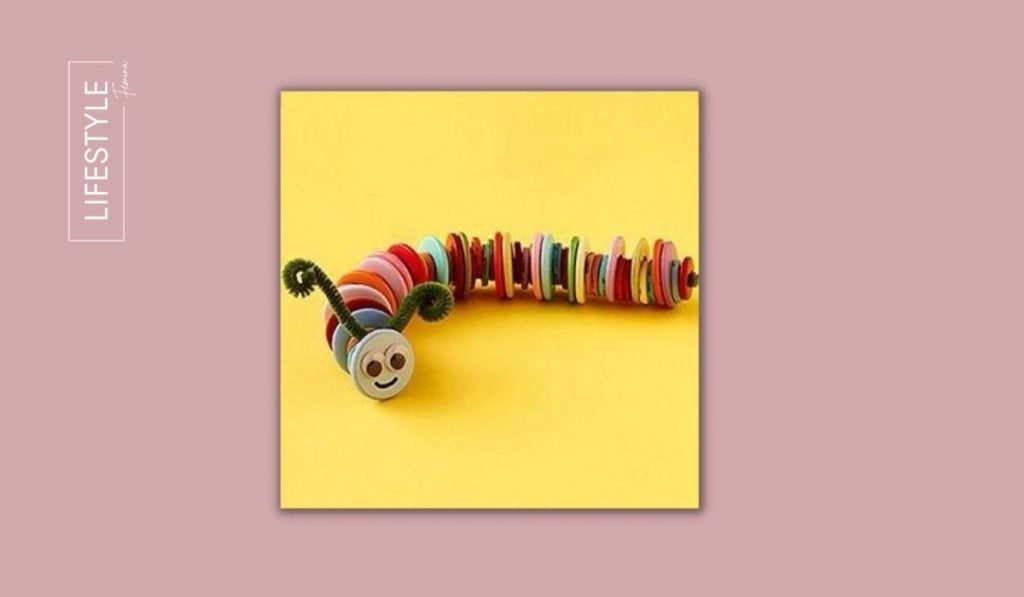 Button Crazy Caterpillar