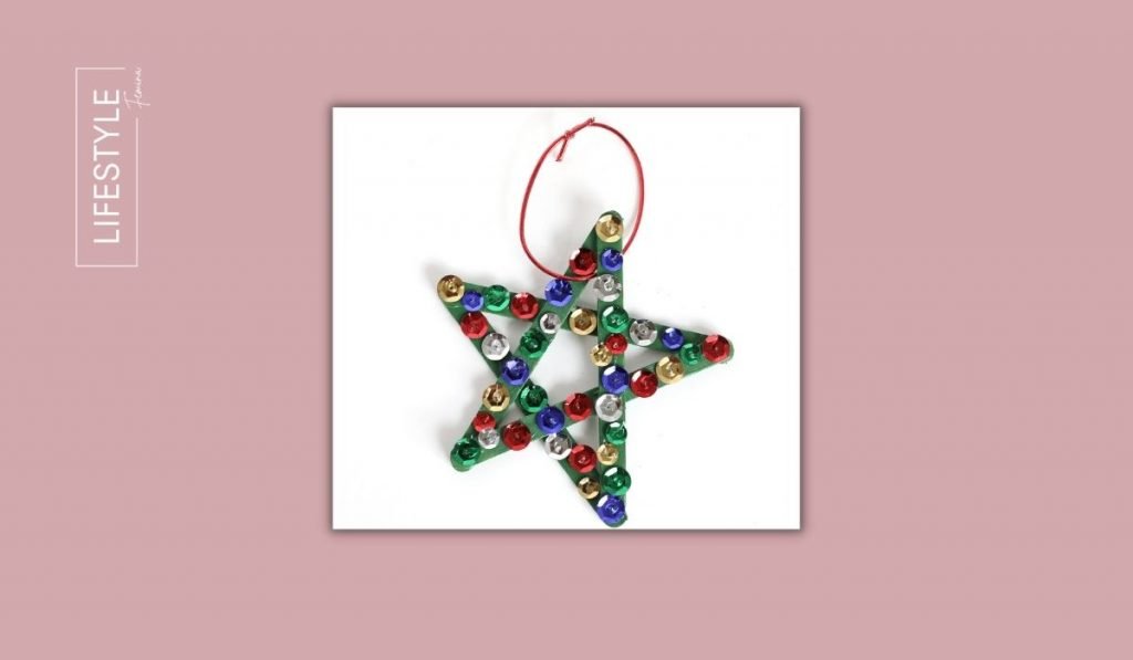 Button Star Ornament