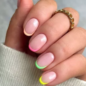 Colorful French Tips