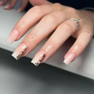 Extra-long French ombre