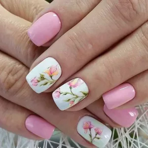 Florals summer nails