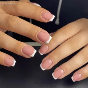 French acrylic nails 