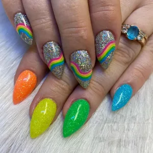 Glitter Rainbow Design