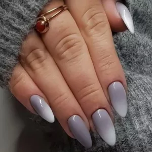 Ombre Grey Nails