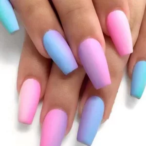 Ombre Matte Nails