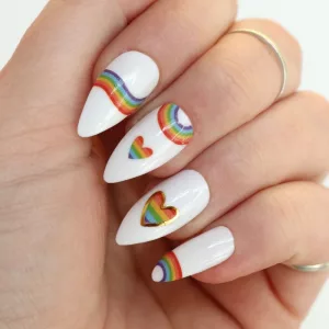 Rainbow Hearts Design
