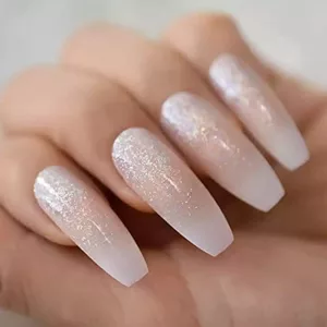 White Sparkle Ombre