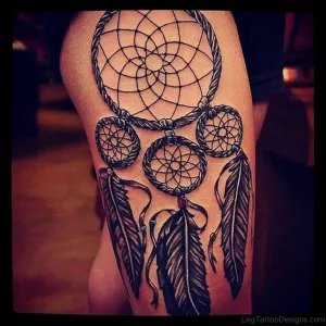 Dreamcatcher Ankle Tattoo