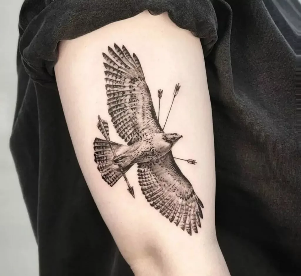 Eagle and Arrow Tattoo