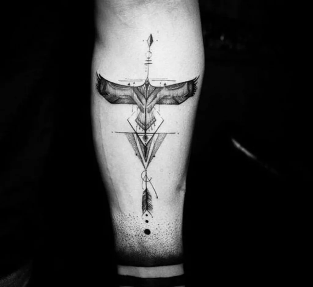 Eagle and Arrow Tattoo