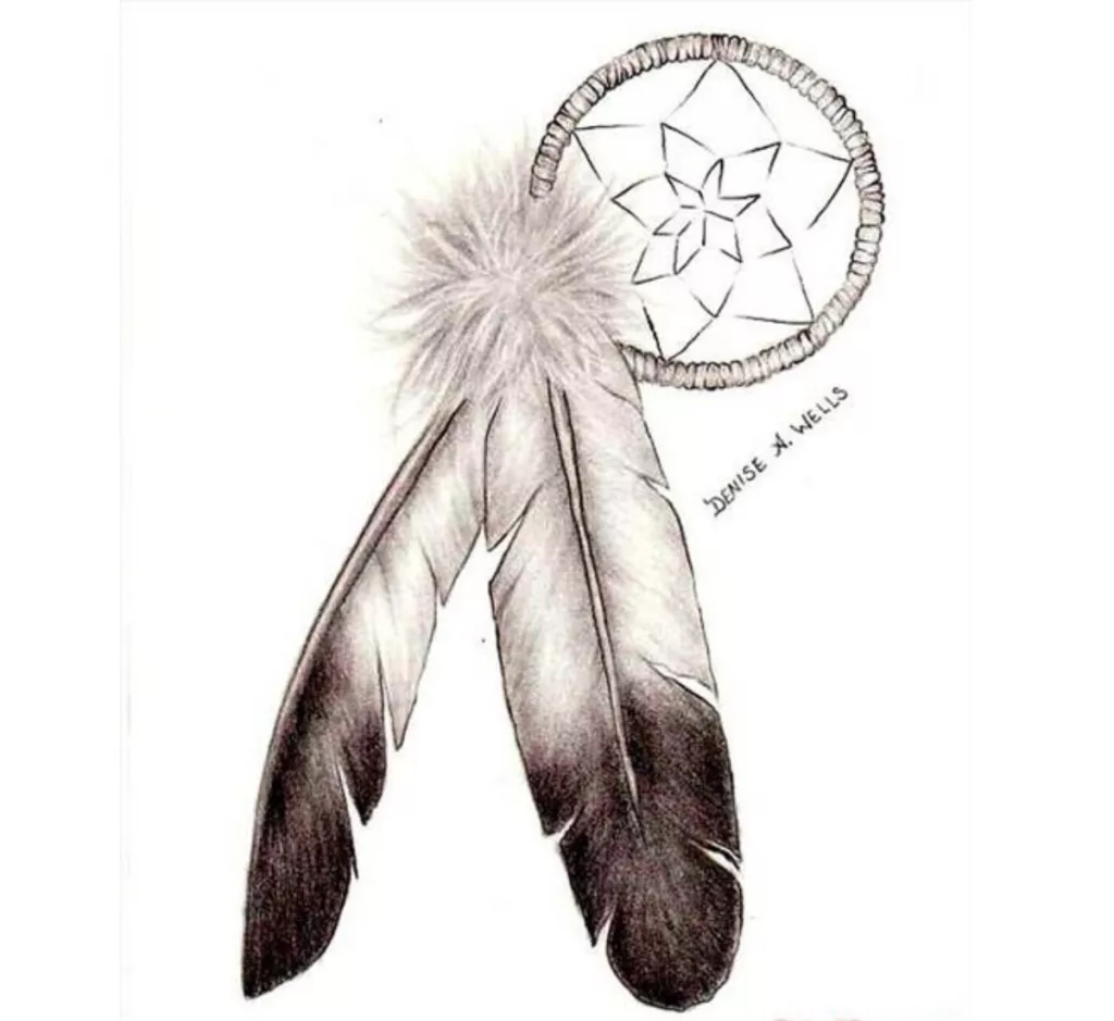 Eagle and Dreamcatcher Tattoo