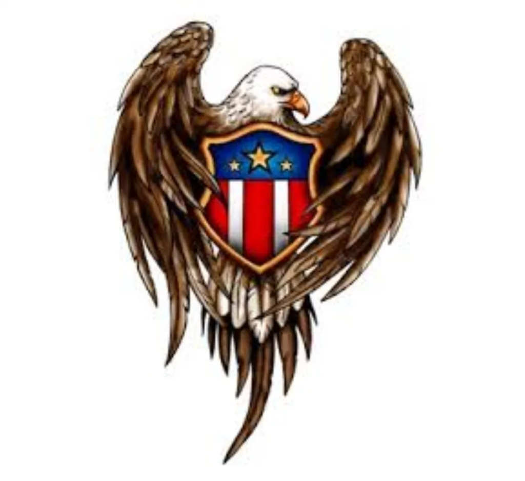 Eagle and Shield Tattoo