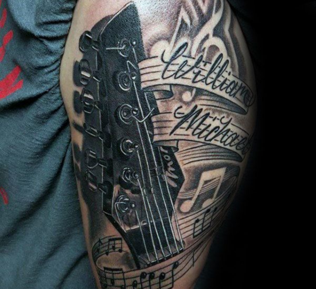 Musical Notes Tattoo Filler Ideas