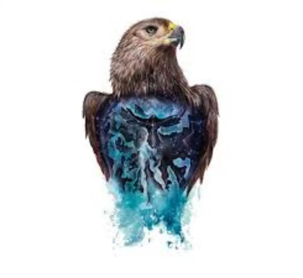 Watercolor Eagle Tattoo