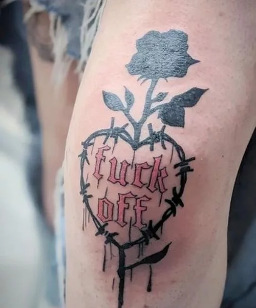 Break-up-Knee-tattoo-for-female-