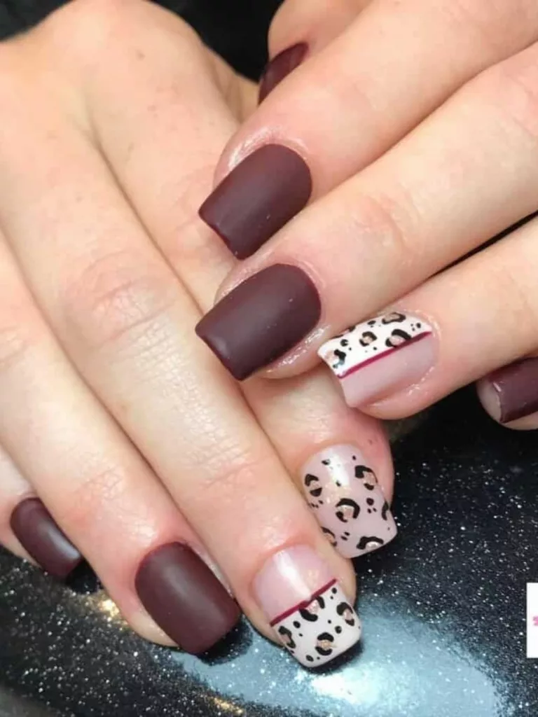 Brown Acrylic Nails