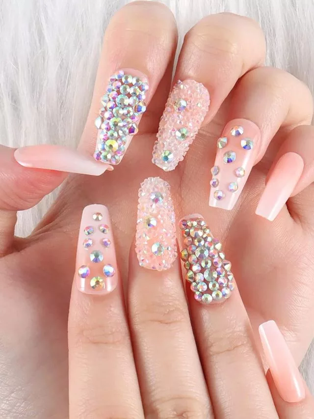 Glitter Gangster Baddie Nails