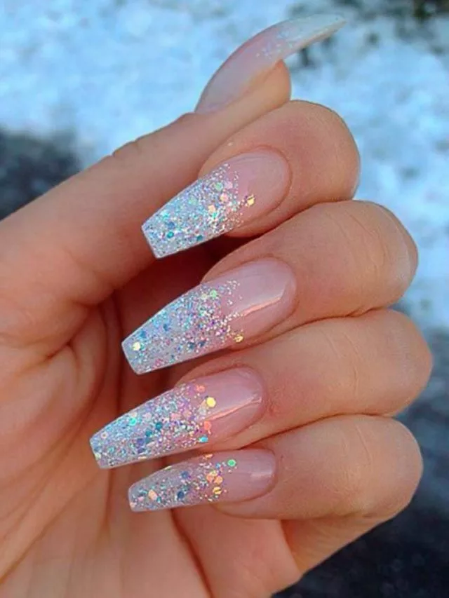 Glitter Gangster Baddie Nails