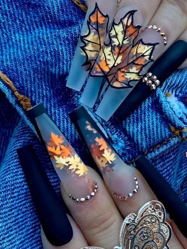 Gold Leaf nails