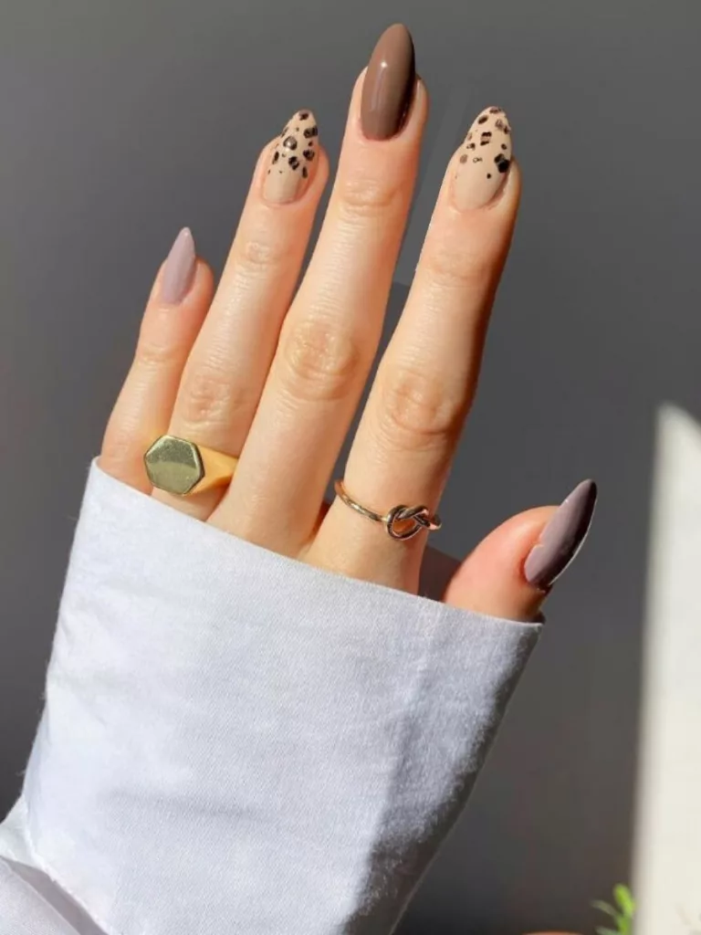 Light Brown with Leopard Print