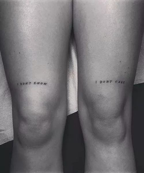 Small Knee Tattoos For Females