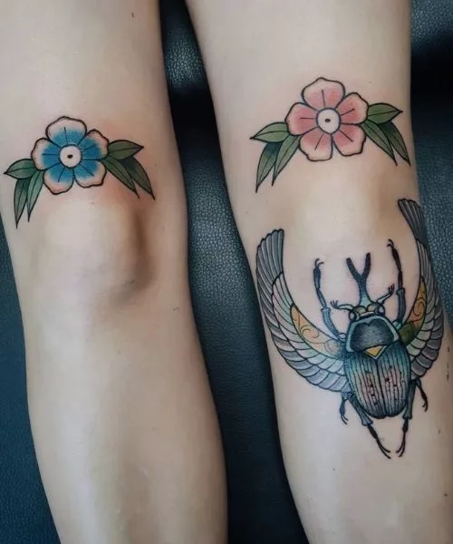 Small Knee Tattoos For Females