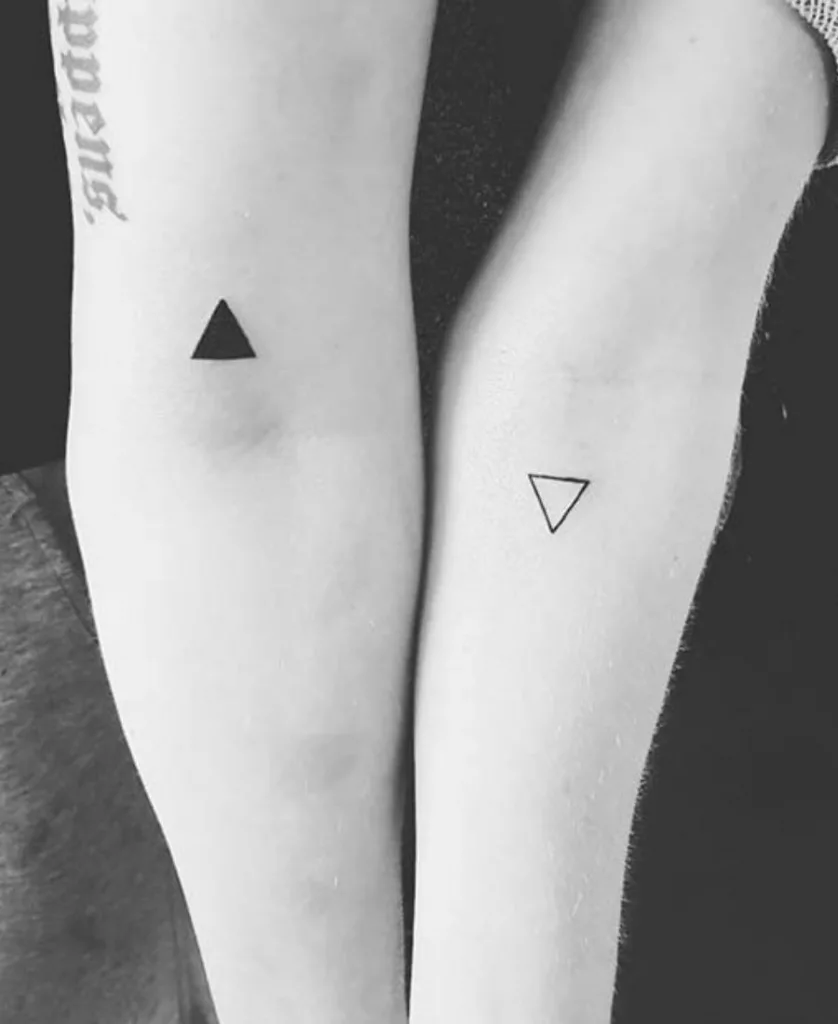 Trendy Triangle Tattoo