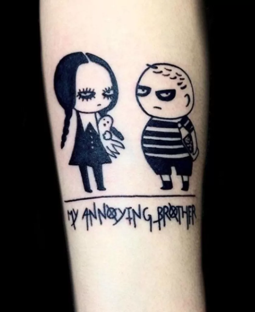 Unisex Brother Sister Tattoo Design