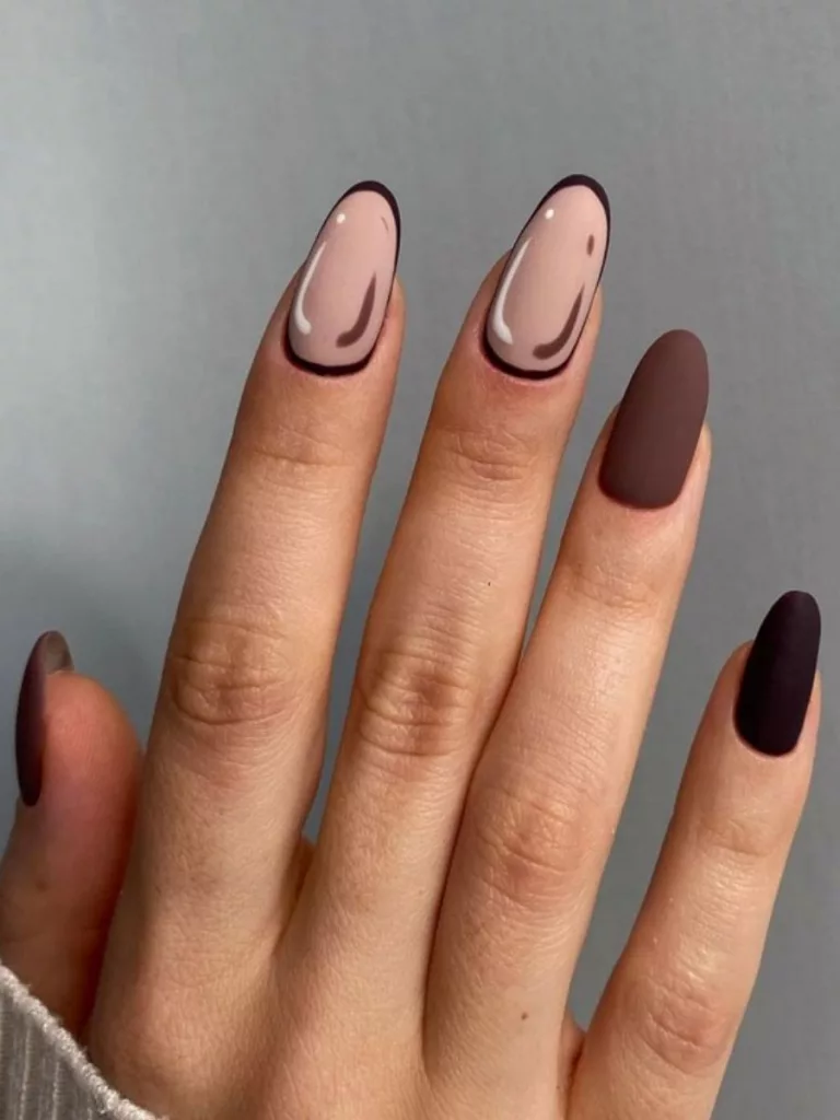 brown-manicure-nails