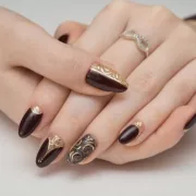 different shades of brown nails