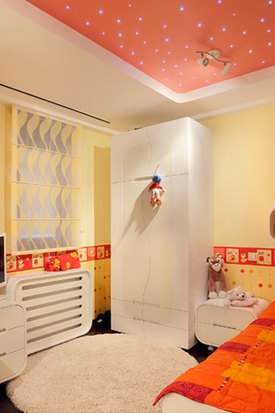 A POP OF COLOR Ceiling Design