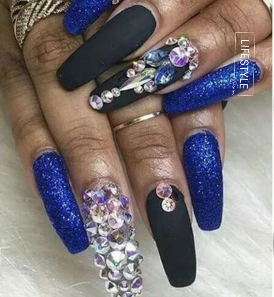 baddie long coffin nails